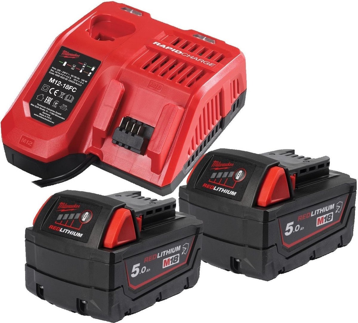 Milwaukee M18 NRGCR-502 M18™ Bestand NRG Kit - 4932479831