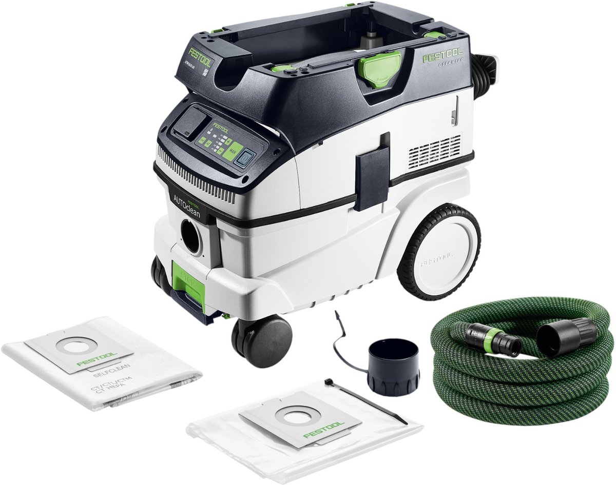 Festool CTM 26 EI AC Bouwstofzuiger - 1200W - Klasse M - 26L