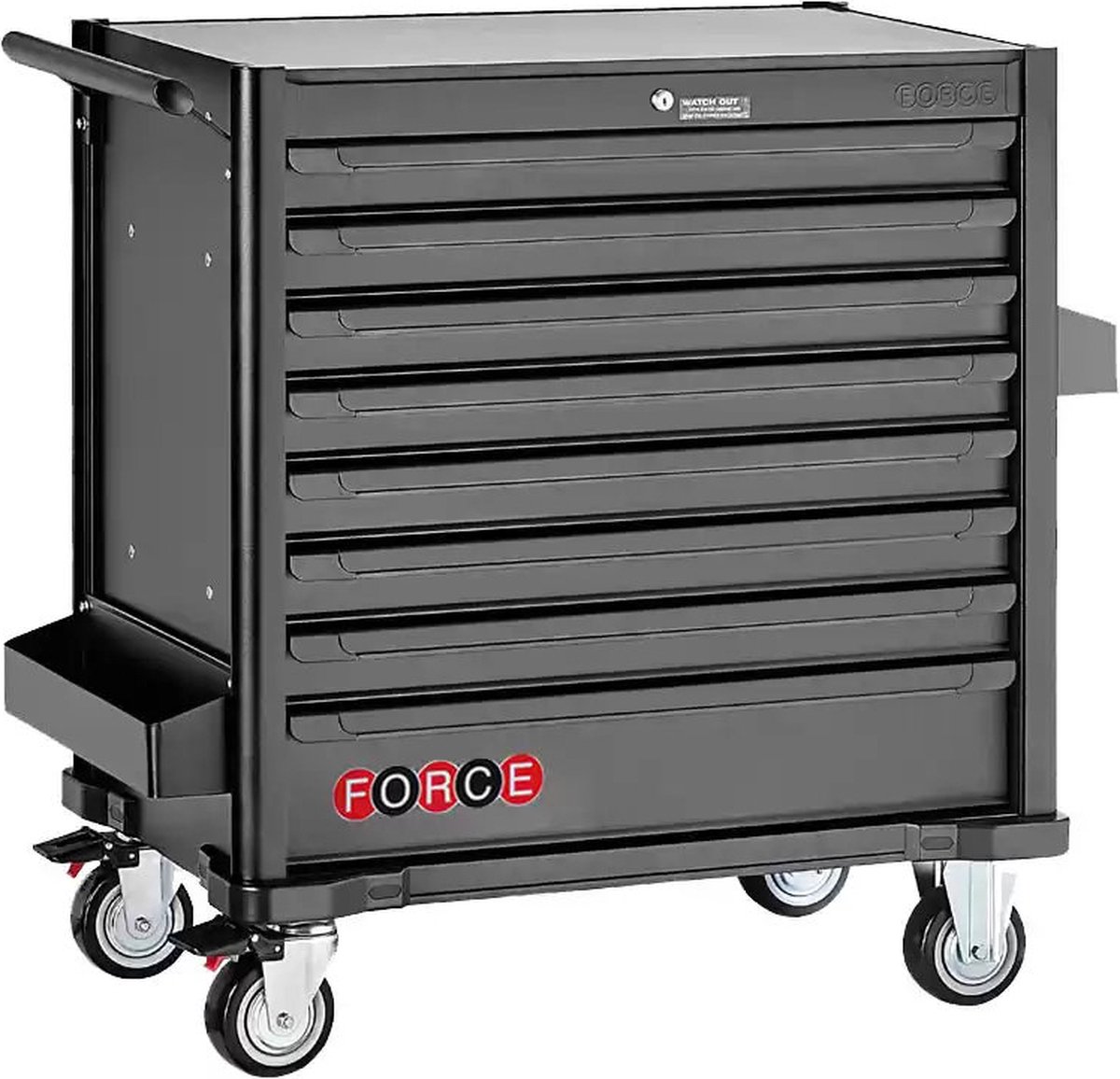 FORCE  610-delige BLACK EDITION gereedschapswagen (10318M-610A)