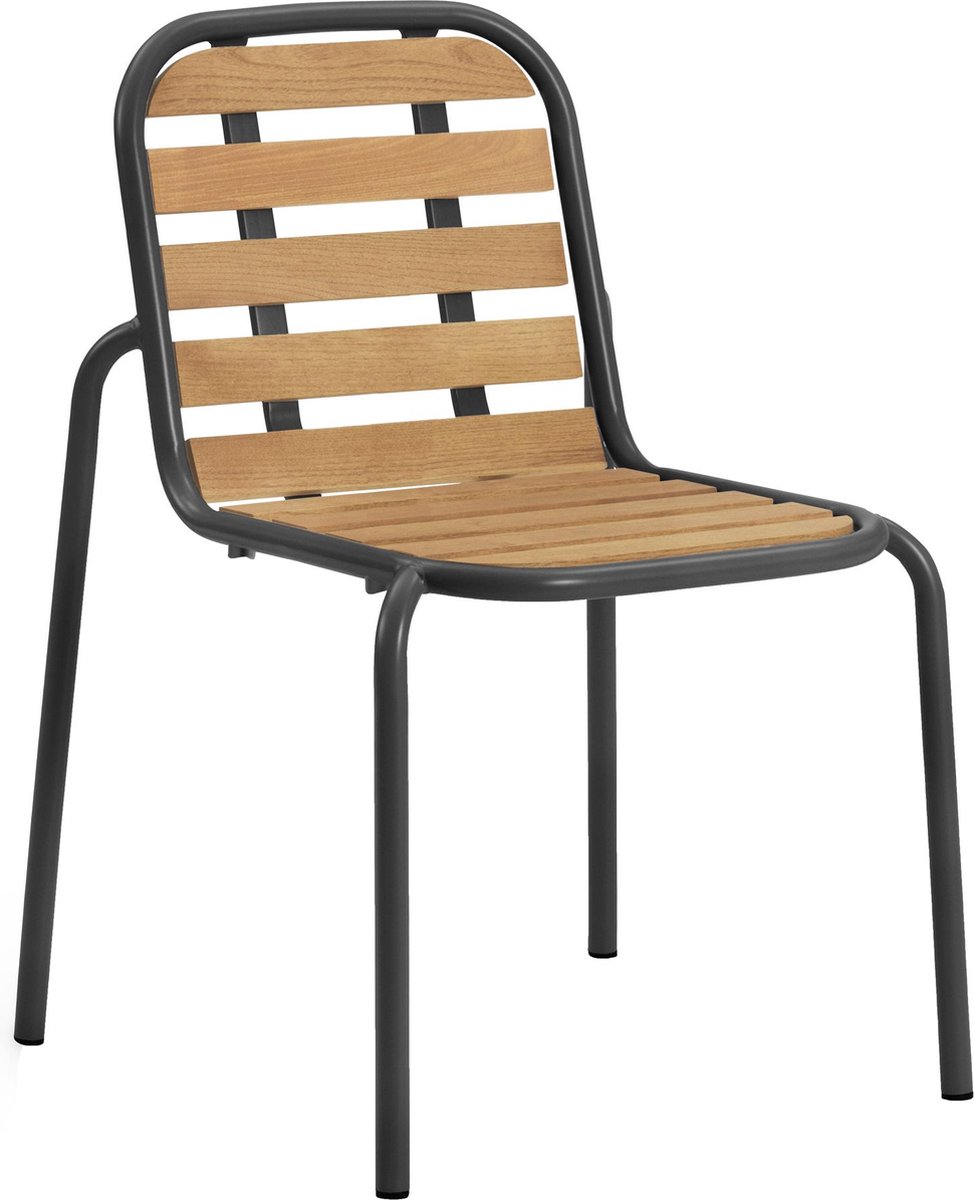 Normann Copenhagen Vig Wood Tuinstoel Zwart