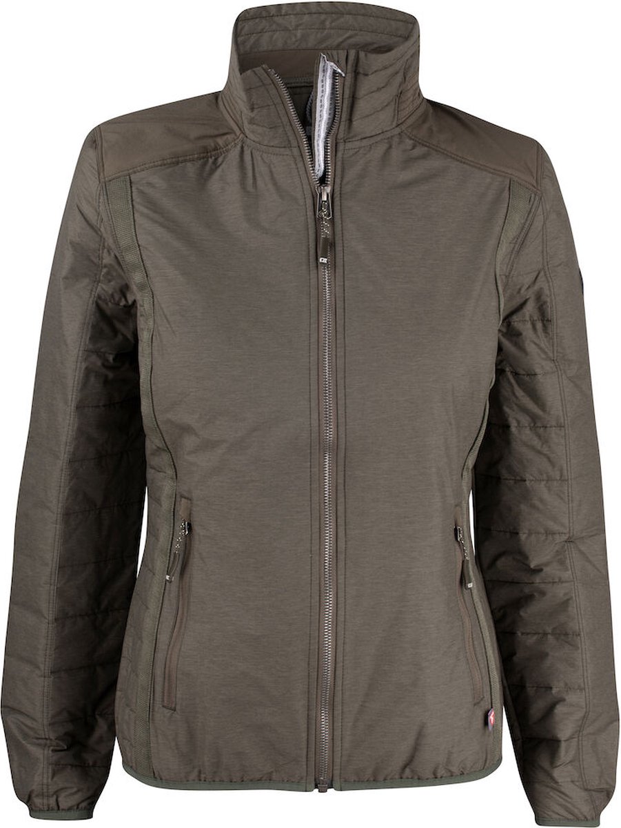 Cutter & Buck 351427 Packwood Jacket Ladies - Olijfgroen Mélange - L