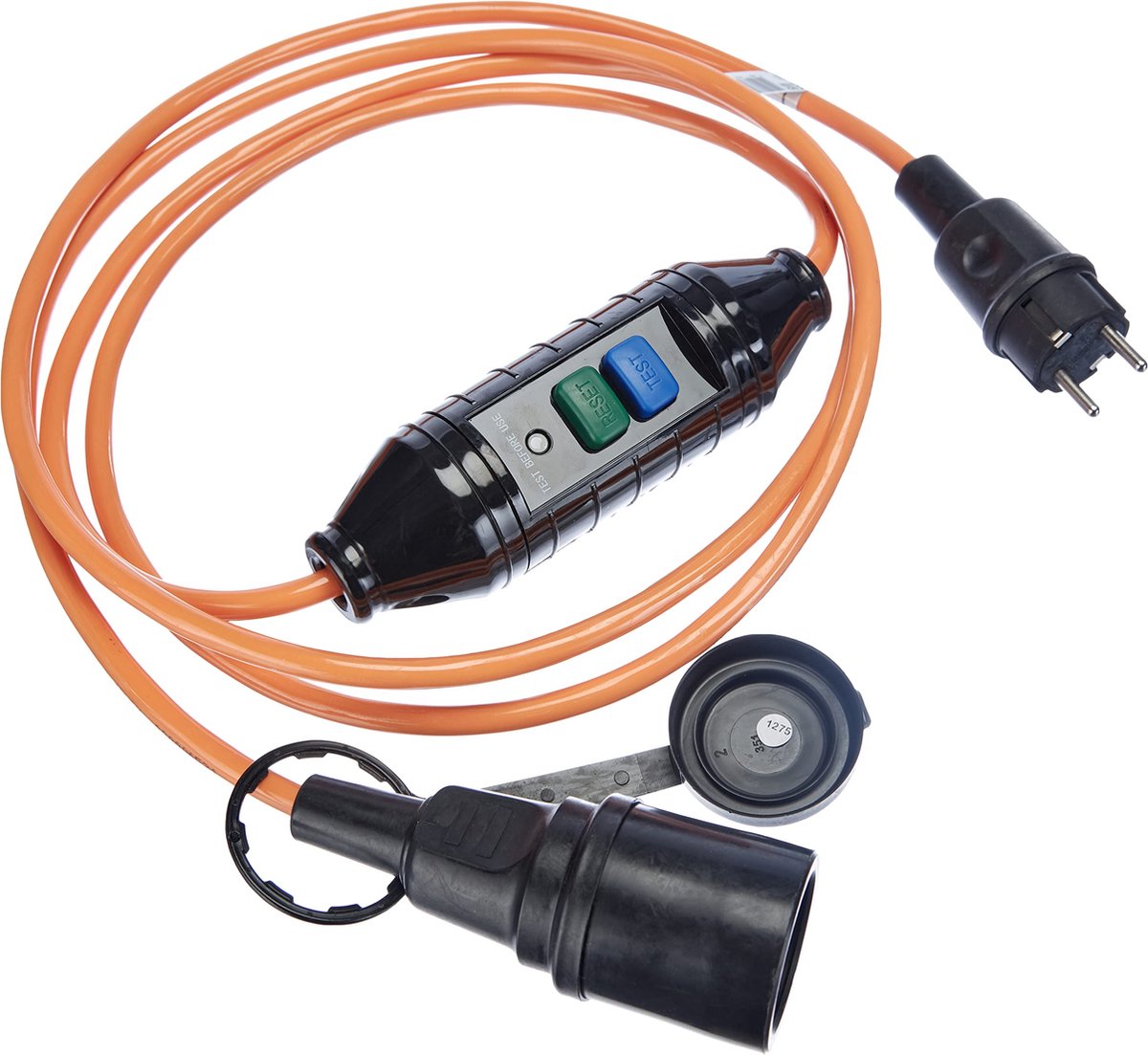 Bachmann 341.880 PRCD-verlengkabel PRCD 230 V Oranje, Zwart