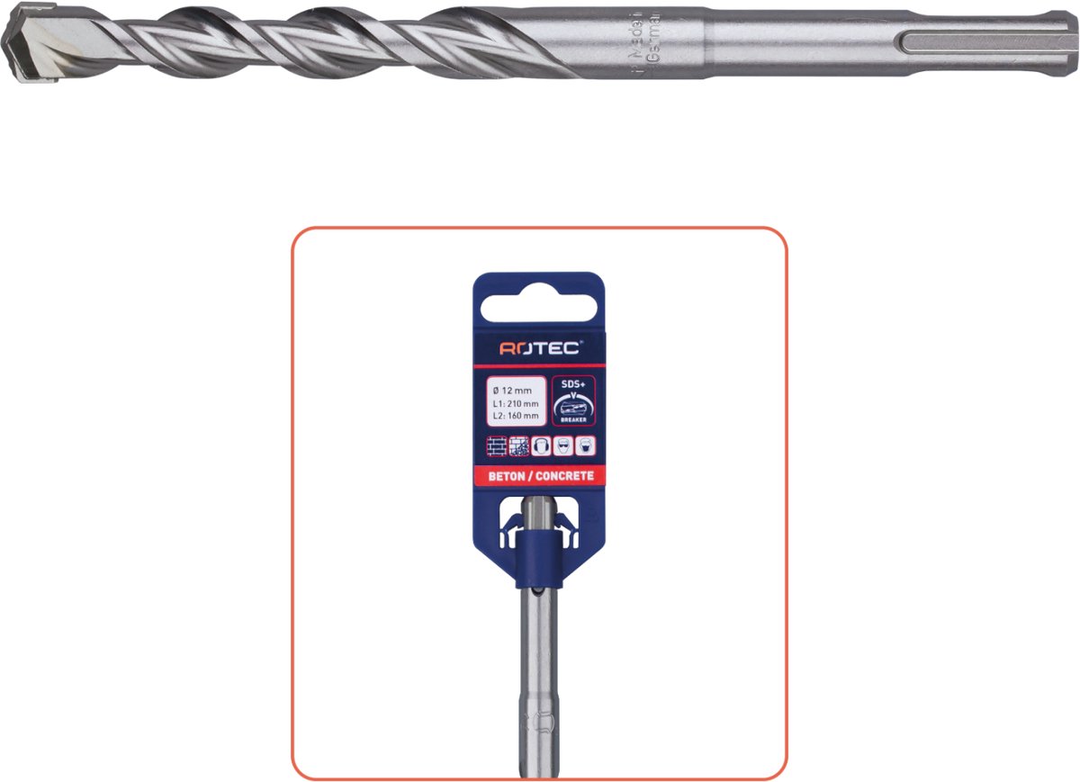 Rotec Hamerboor SDS+ V-Breaker 8,0x950/1000 mm - 2000807