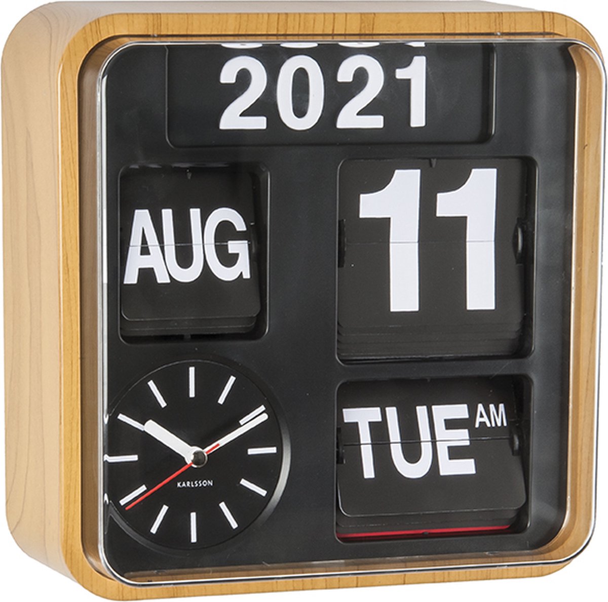 Karlsson Mini Flip Wandklok 24,5 x 24,5 cm