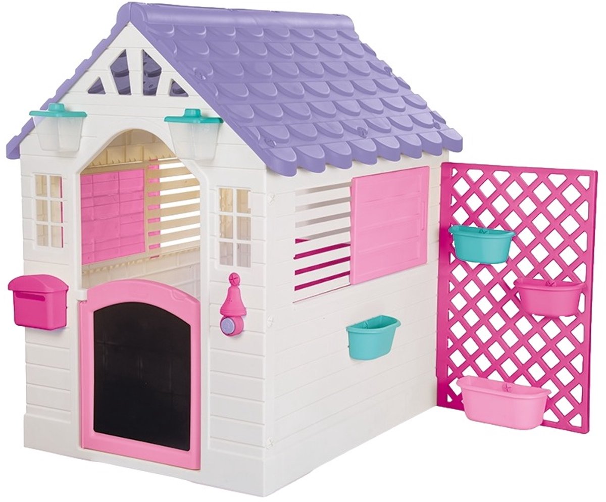 Dolu Tuin Speelhuis 140x127x107.5 cm + Geluid Roze/Paars