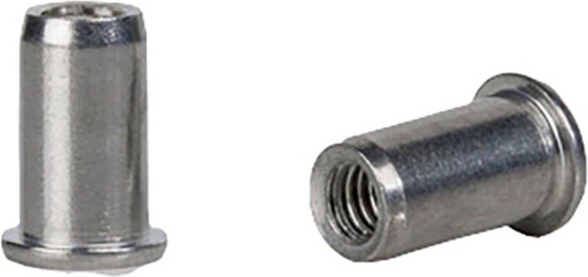 Gesipa Blindklinkmoer | klinknagelschacht d x l 7 x 11,5 mm M5 | staal standaard (vlakronde kop) | 500 stuks - 1433704 1433704