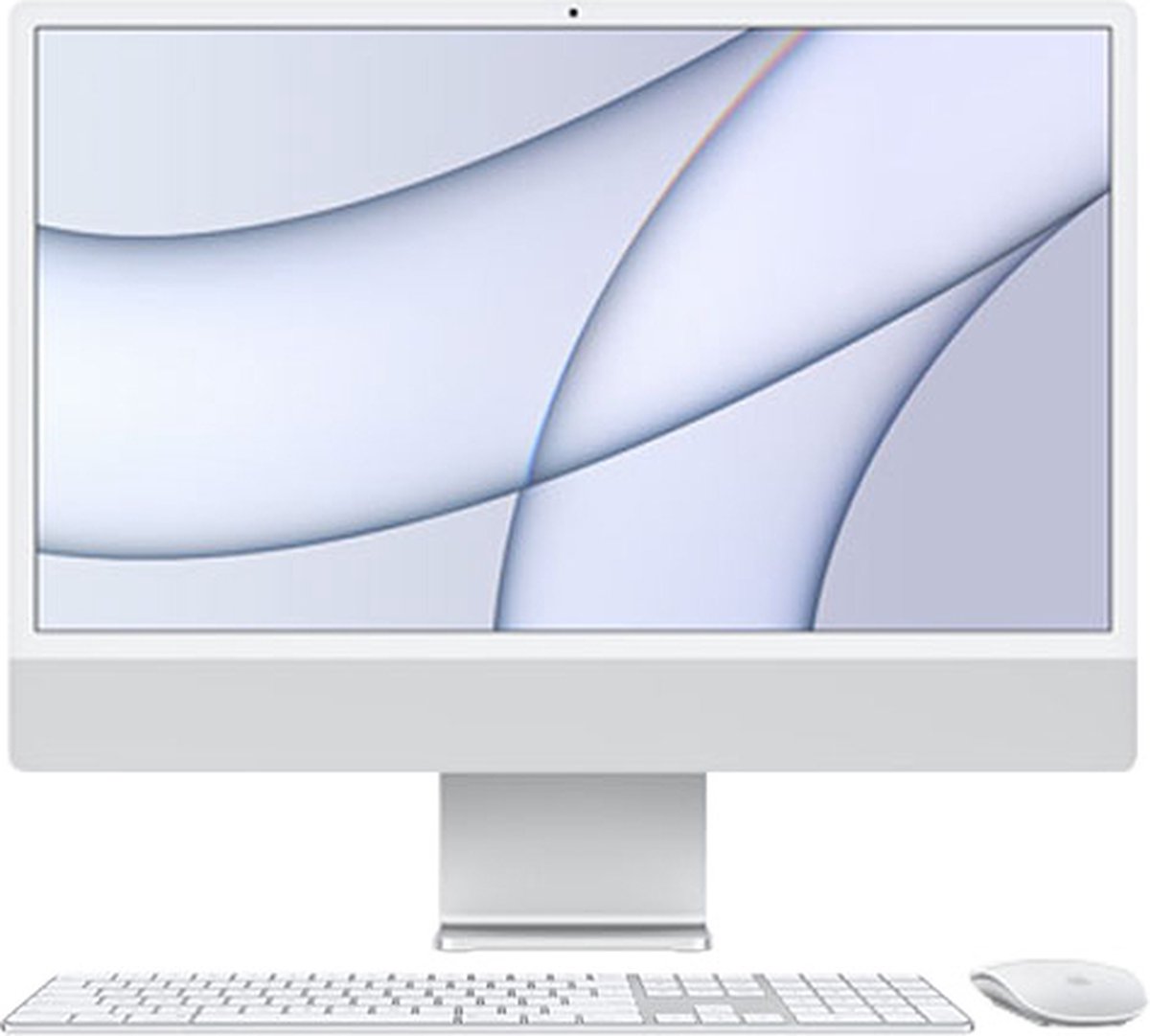 Refurbished iMac 24inch M1, 8GB Ram, 256GB SSD, Silver. Nieuwstaat.