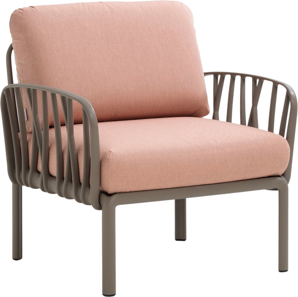 Nardi Komodo Poltrona Fauteuil Tortora/Rosa Quarzo