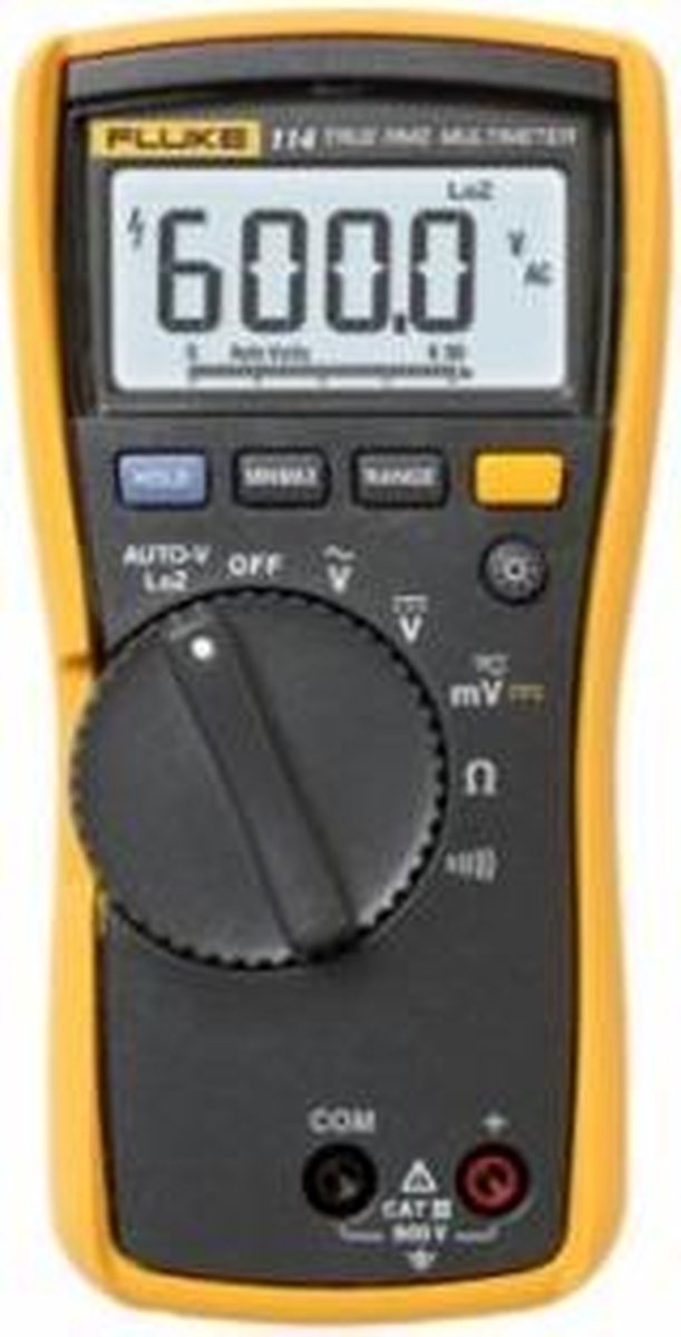 Fluke 114 Multimeter Digitaal CAT III 600 V Weergave (counts): 6000