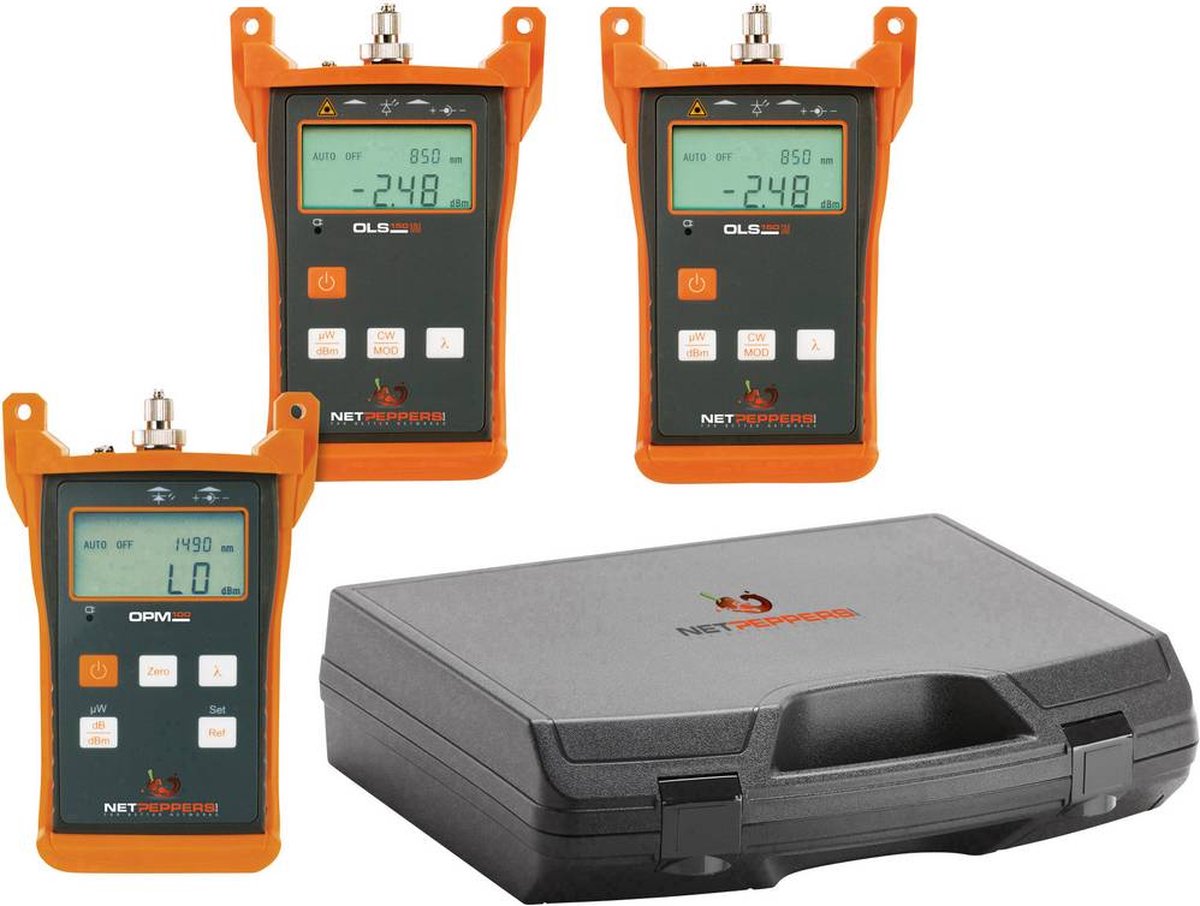 NetPeppers NP-OLT-QUAD NP-OLT-QUAD Glasvezeltester Netwerk, Telecommunicatie