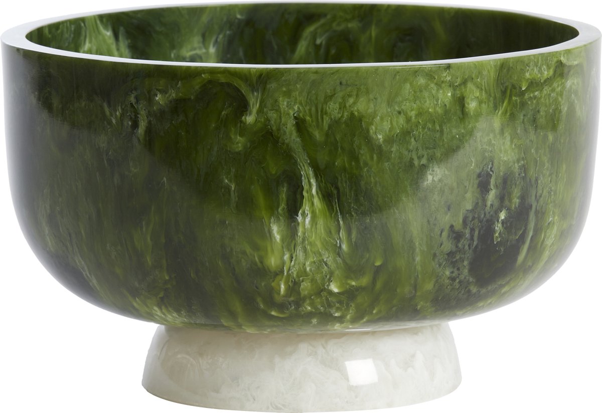 Light & Living Light&living Schaal Ø28x17 cm LEWOTOBI groen+wit