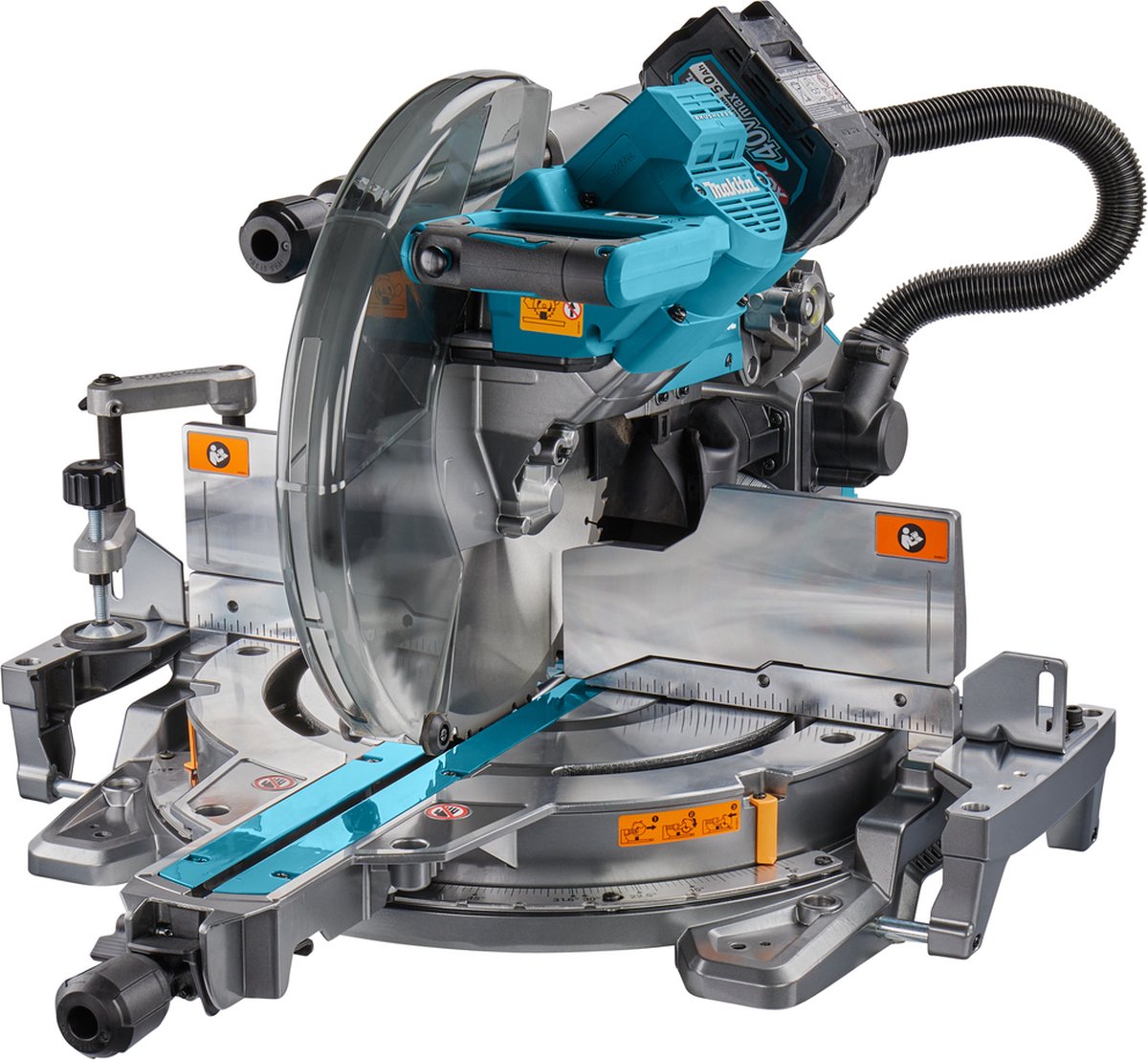 Makita LS004GM102 | 40 V Max | Radiaal afkortzaag | 260 mm | 4,0 Ah accu (1 st) | snellader | in doos | met AWS zender LS004GM102