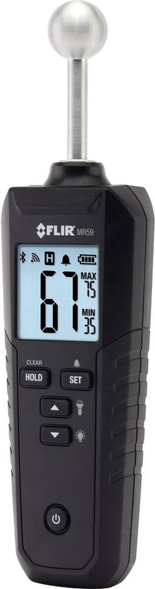 FLIR MR59 Materiaalvochtmeter Meetbereik bouwvochtigheid 0 tot 100 % Meetbereik houtvochtigheid (bereik) 0 tot 100 %