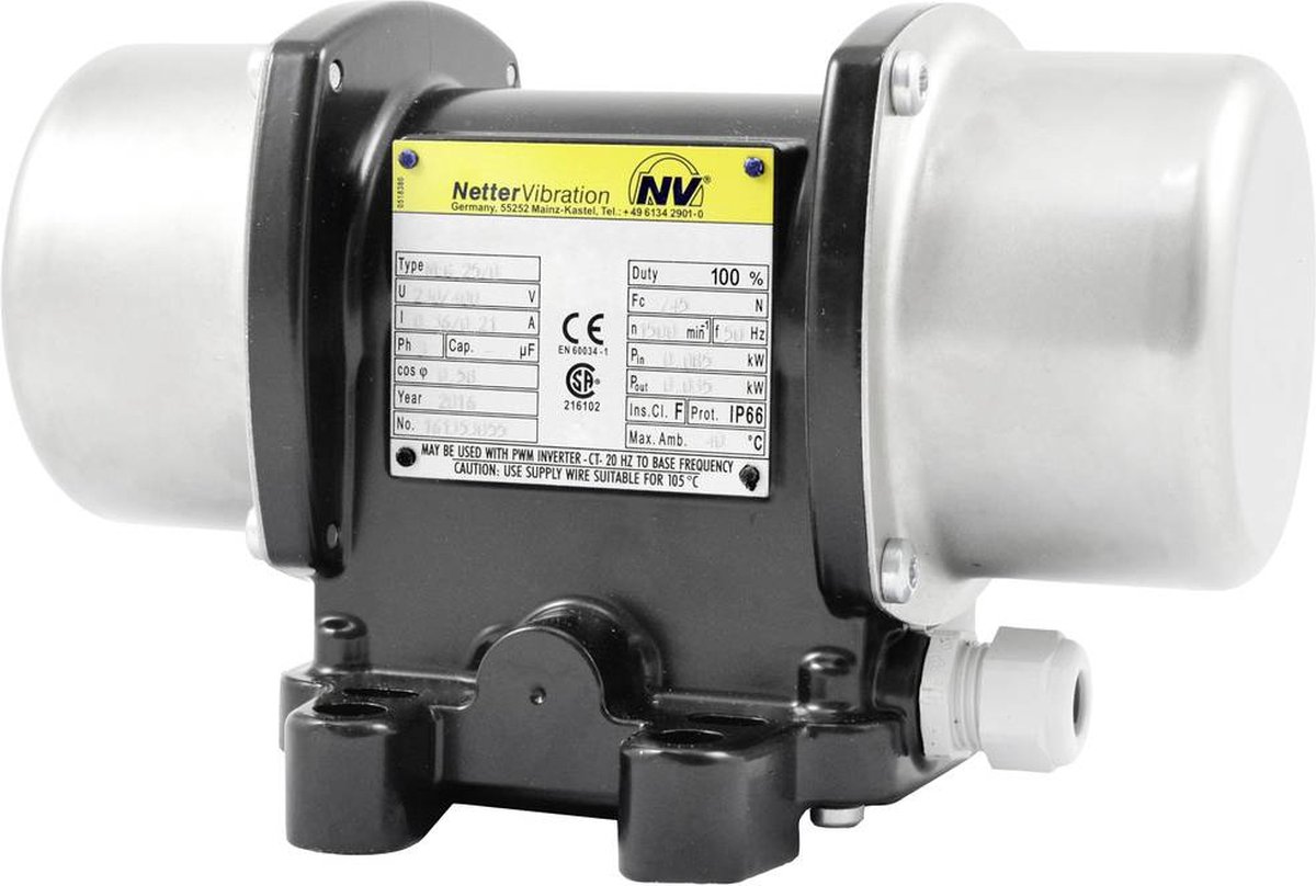 Netter Vibration NEG 2570 Elektrovibrator 230 V/400 V 1500 omw/min 790 N 0.085 kW