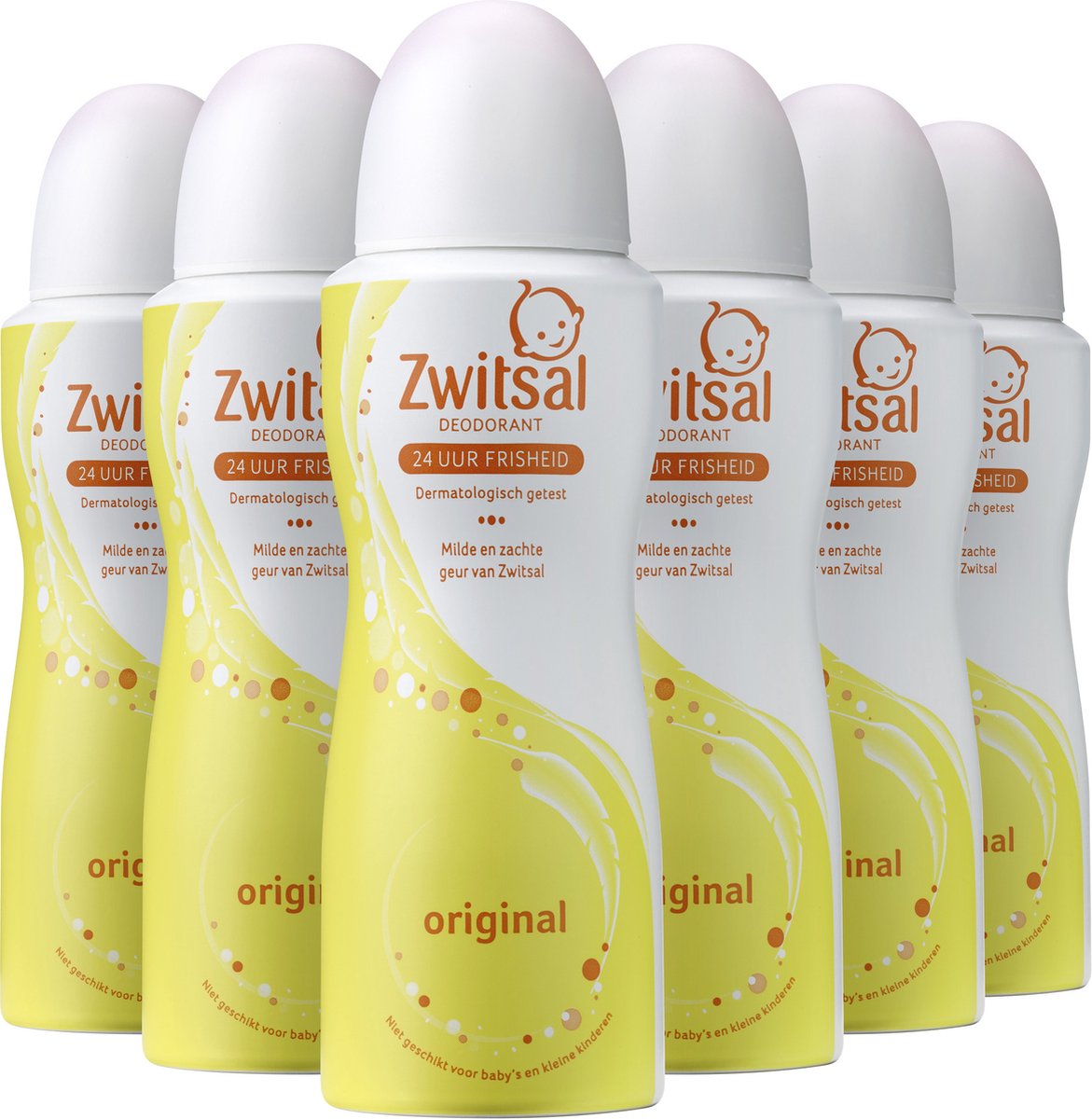 6x Zwitsal Deodorant Original 100 ml