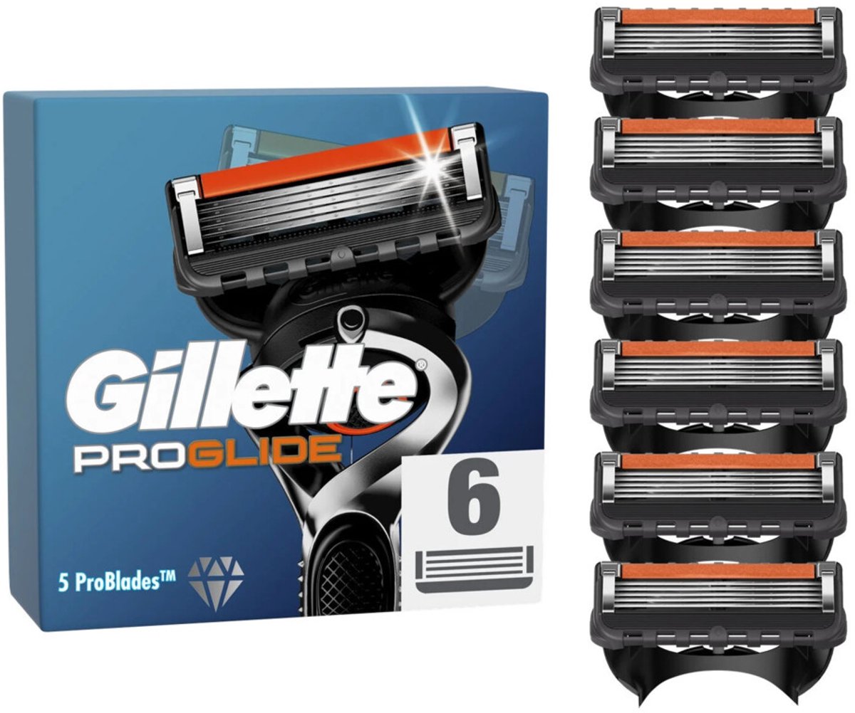 10x Gillette Scheermesjes Proglide 6 stuks