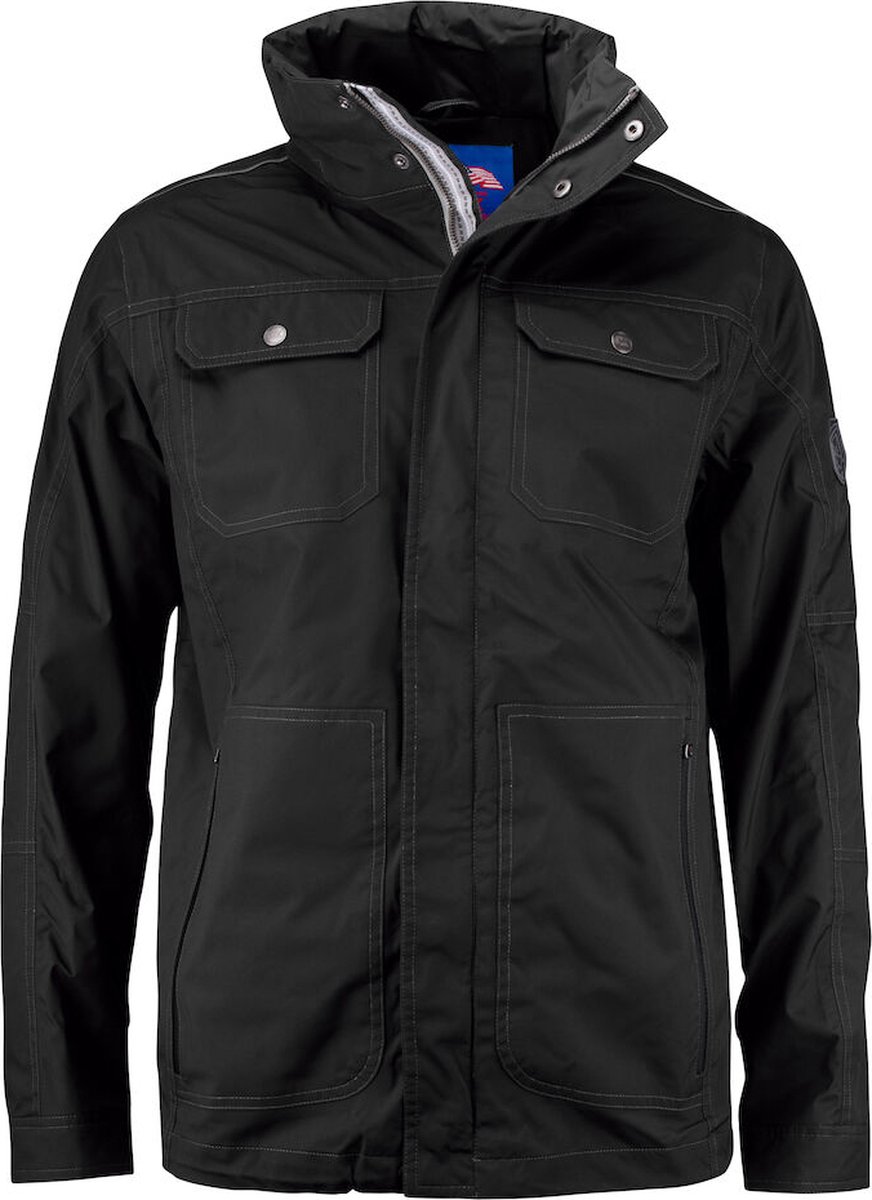 Cutter & Buck 351416 Clearwater Rain Jkt Men - Zwart - 3XL