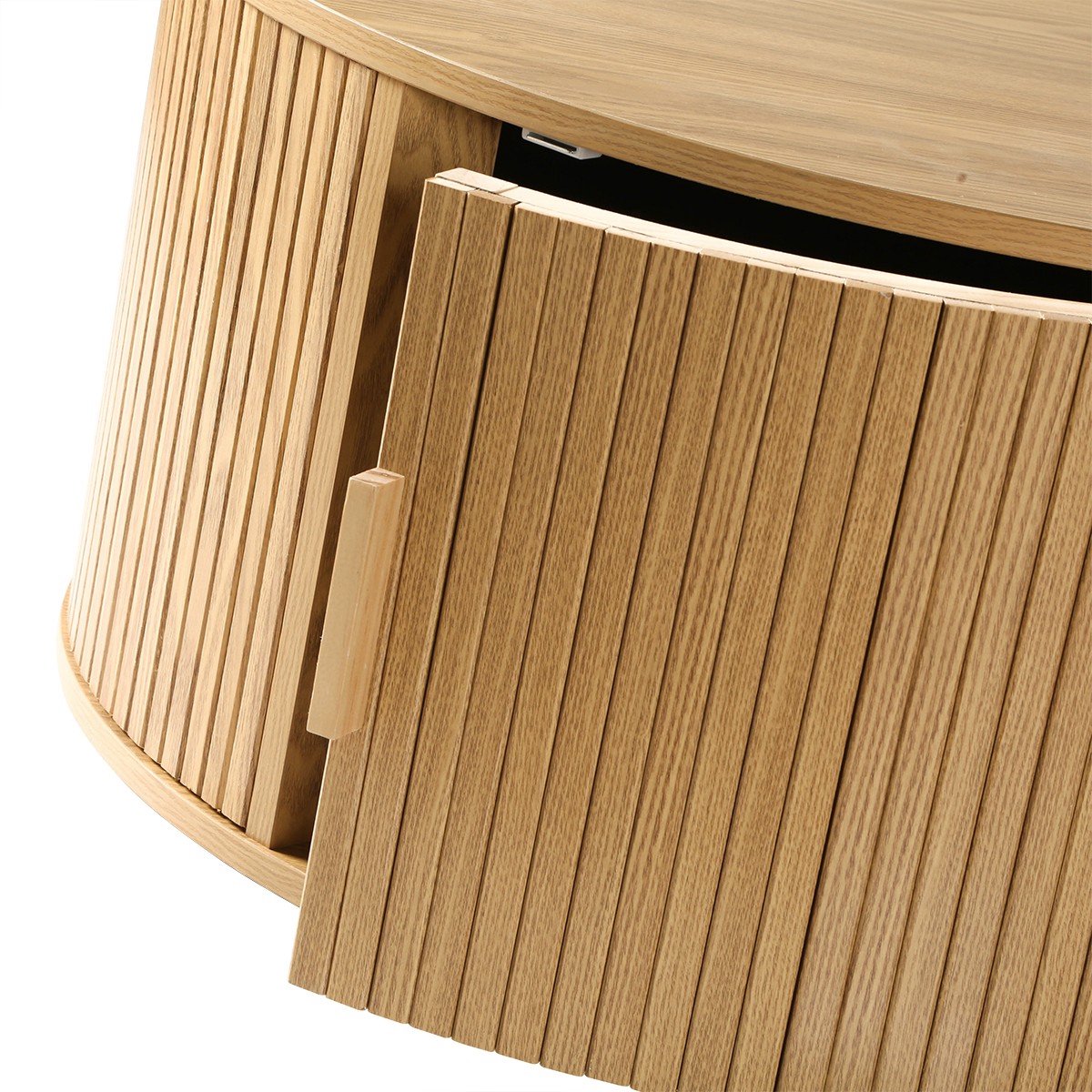 Calicosy - Ronde salontafel met opbergruimte ERNEST - Ø75 cm