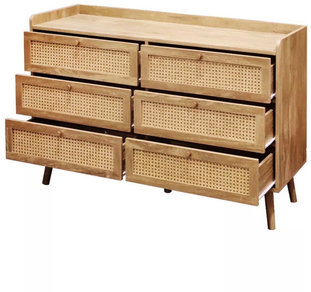 Calicosy - Ladekast met 6 laden PALMO - B120 cm - Eikenlook