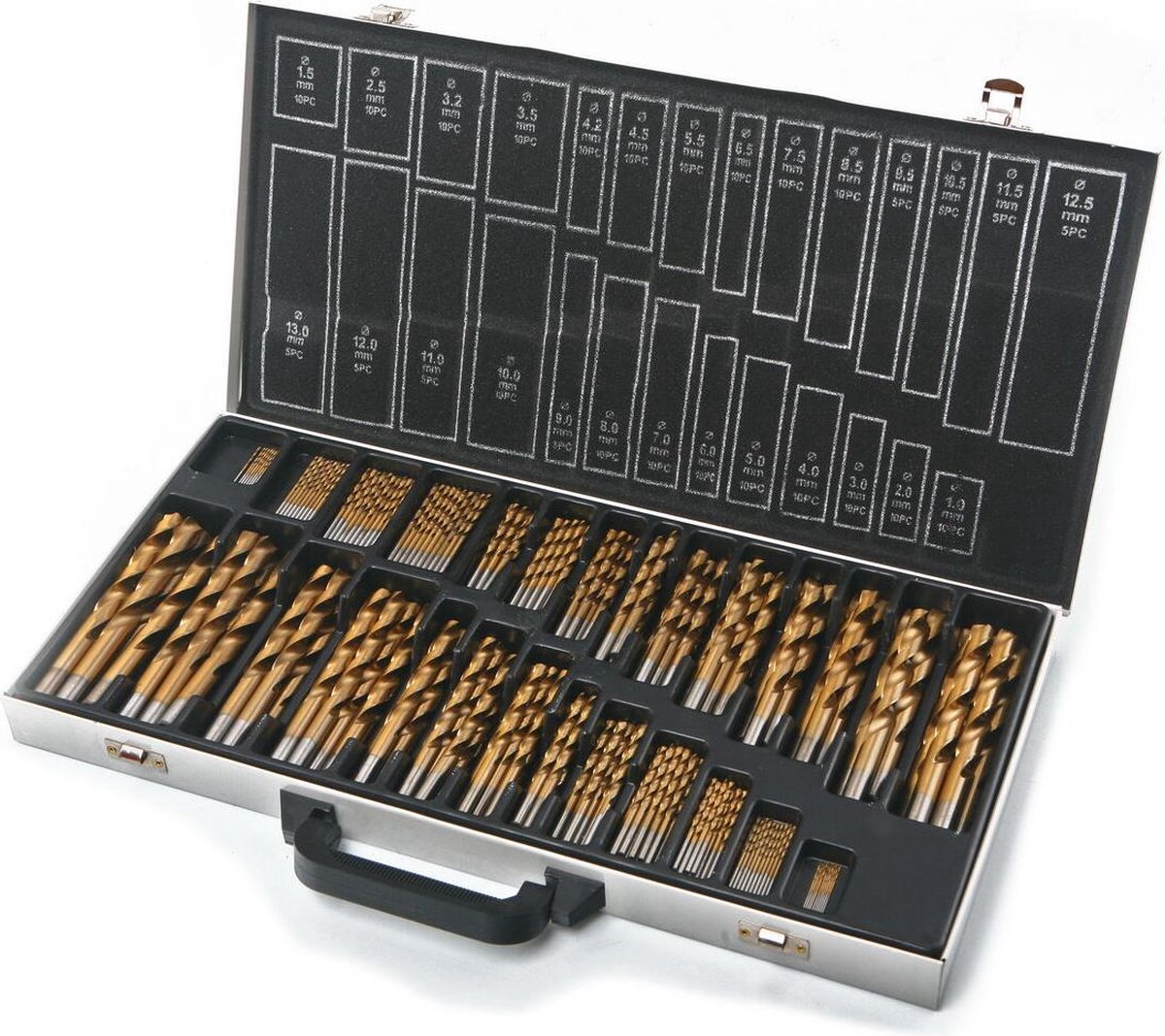 230-delige HSS TIN gecoate borenset