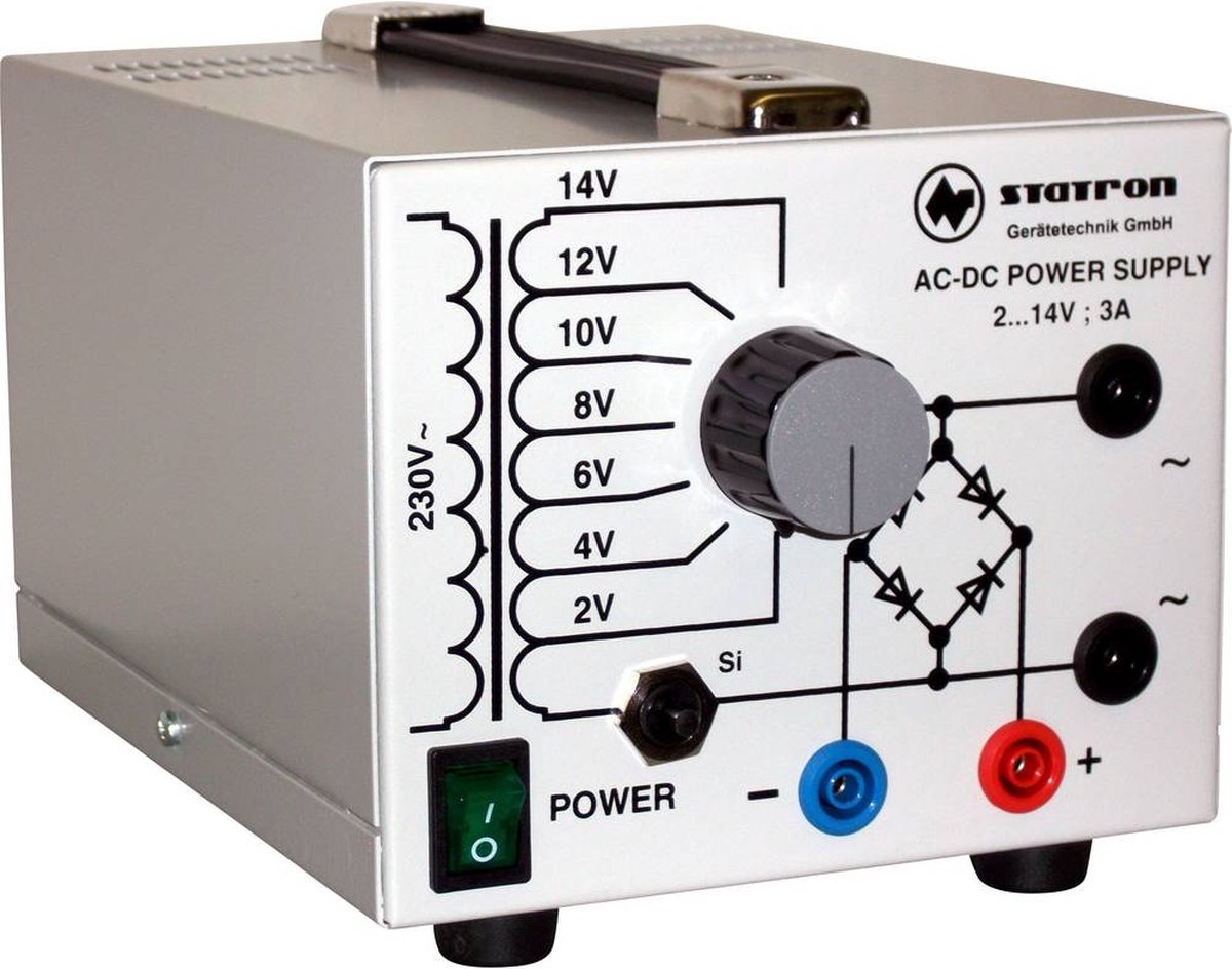 Statron 5359.0 Labvoeding, regelbaar 2 - 14 V 3 A 42 W Aantal uitgangen: 2 x
