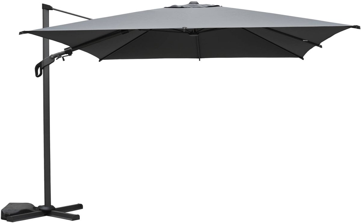 sweeek - Rechthoekige parasol met een afmeting van 3x4m
