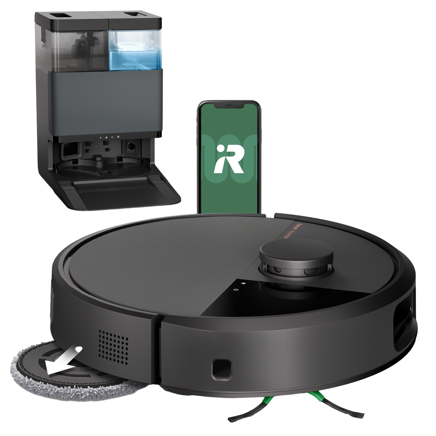 Irobot Plus 505 Combo Robotstofzuiger Met Dweilfunctie Zwart