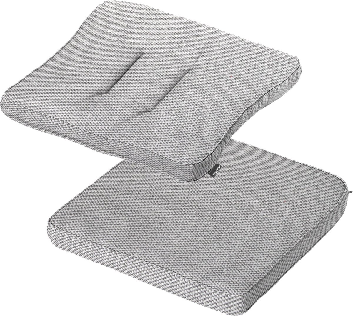 2 stuks! Wicker dining set profi-line outdoor Manchester light grey - Madison