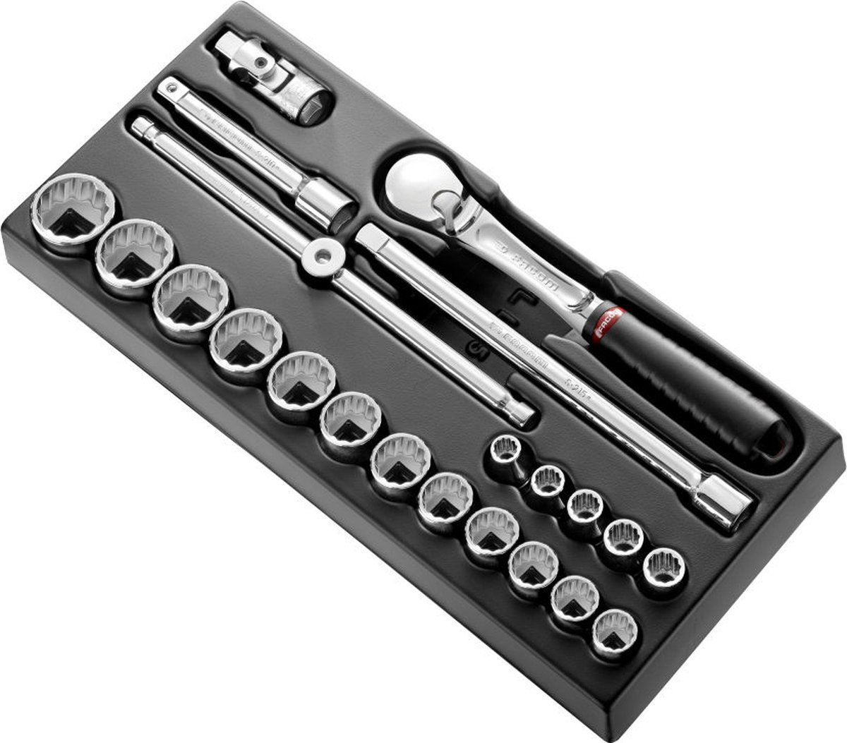 Facom 3/4 module 1/2" doppen 12 kant en ratel - l2 - inch - MOD.SL161-212U