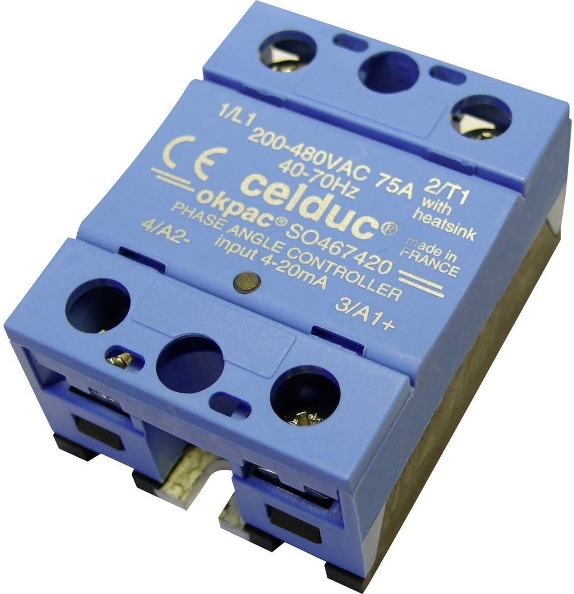 Celduc Halfgeleiderrelais SO465420 50 A Schakelspanning (max.): 480 V/AC, 480 V/DC 1 stuk(s)