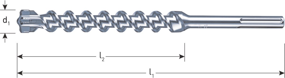 Rotec Hamerboren SDS-MAX 'Zentro' 35,0x1200/1320 mm - 2033505