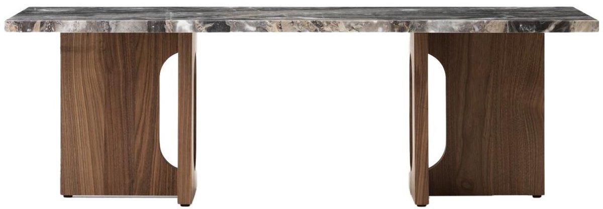 Audo Copenhagen Androgyne Salontafel 120x45 Walnoot Grey Galaxy