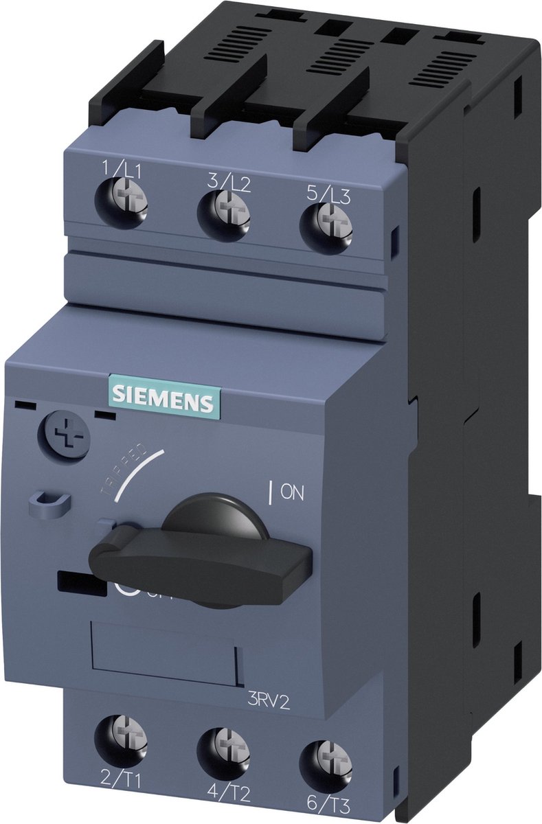 Siemens 3RV2021-1EA10 Vermogensschakelaar 1 stuk(s) Instelbereik (stroomsterkte): 2.8 - 4 A Schakelspanning (max.): 690 V/AC (b x h x d) 45 x 97 x 97 mm