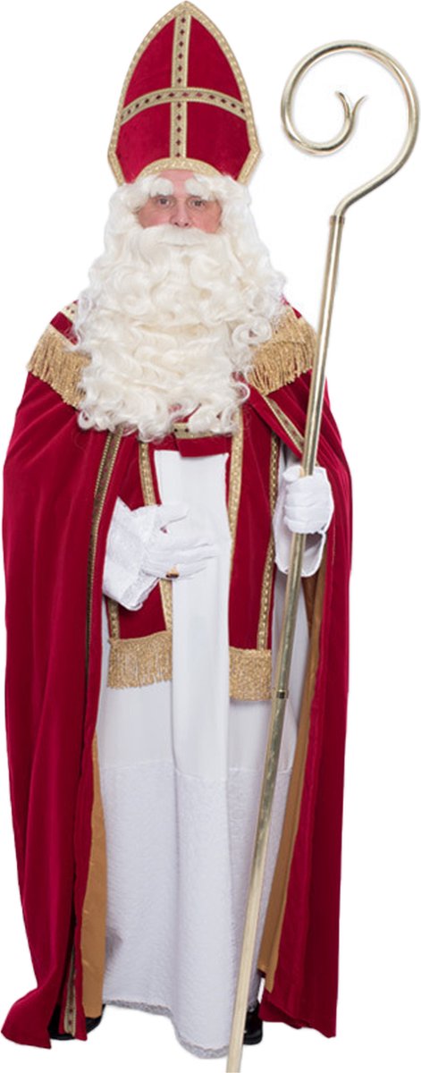 Sinterklaas kostuum - inclusief witte handschoenen kort One size -