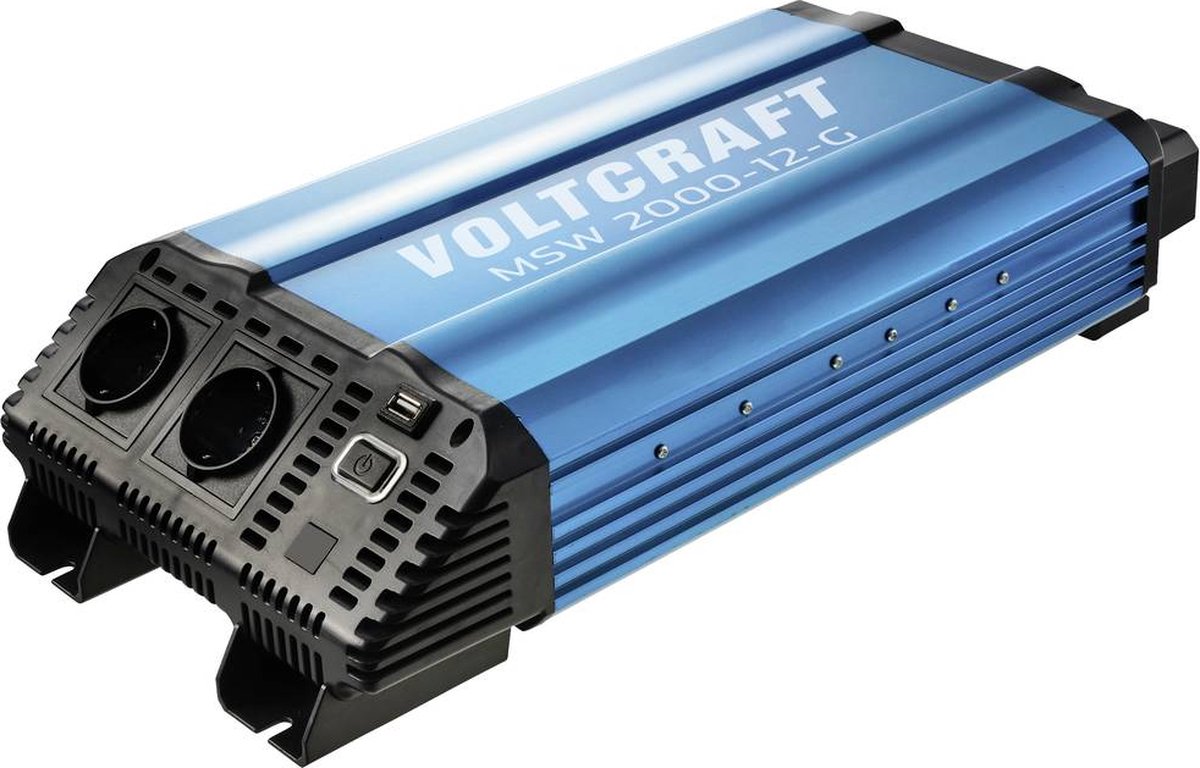 VOLTCRAFT MSW 2000-12-G Omvormer 2000 W 12 V/DC - 230 V/AC Gemodificeerde sinusvorm
