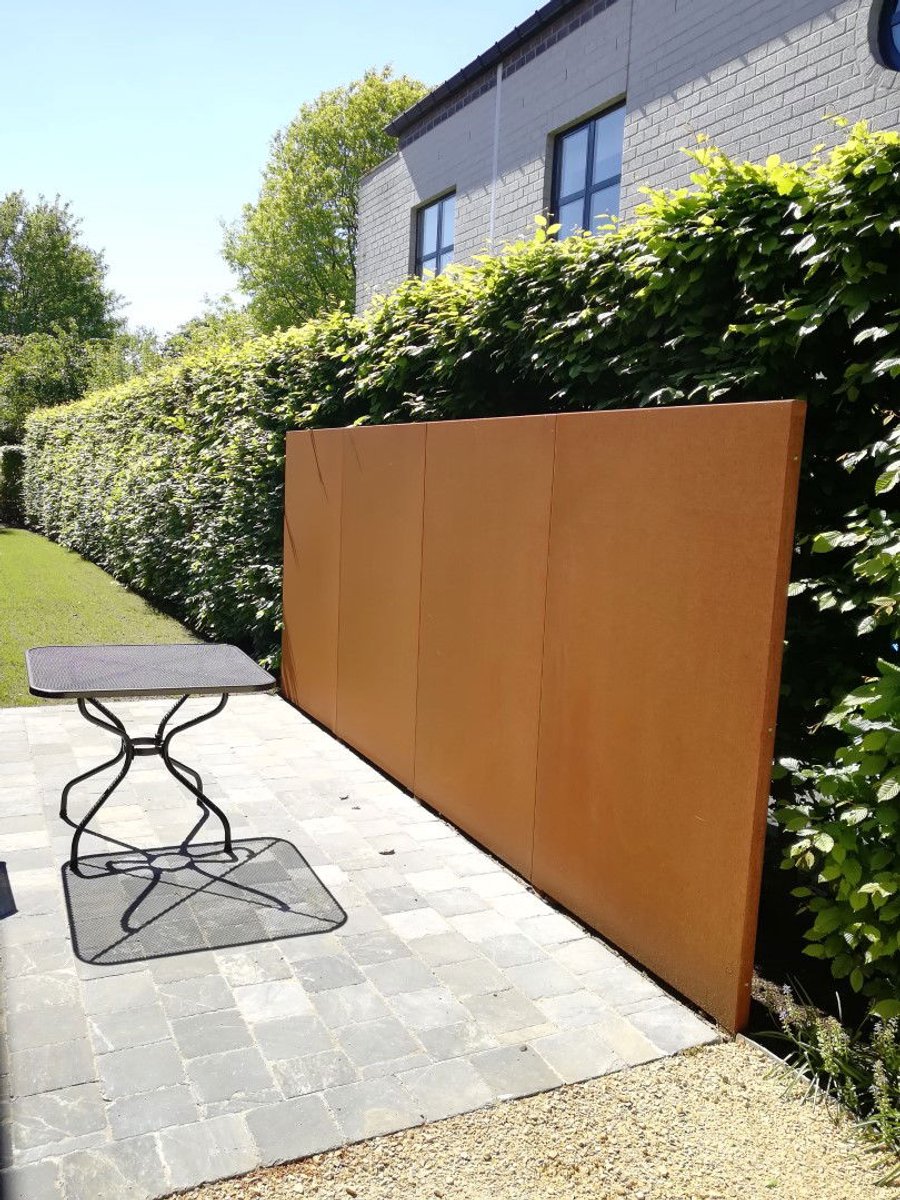 Gerofence cortenstaal L50 x B5 x H200 cm - Geroba