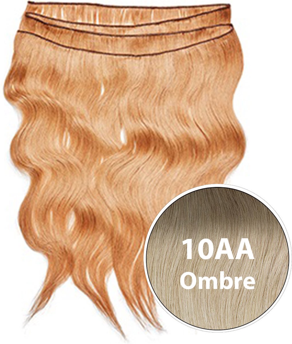 Balmain Backstage Weft 100% Human Hair 55cm 1 pcs 10AA Ombre