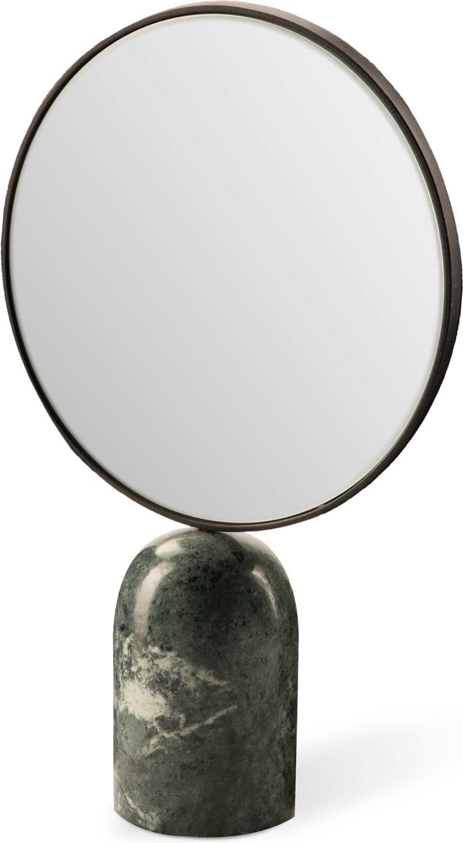 POLSPOTTEN Mirror Round Marble Green Tafelspiegel