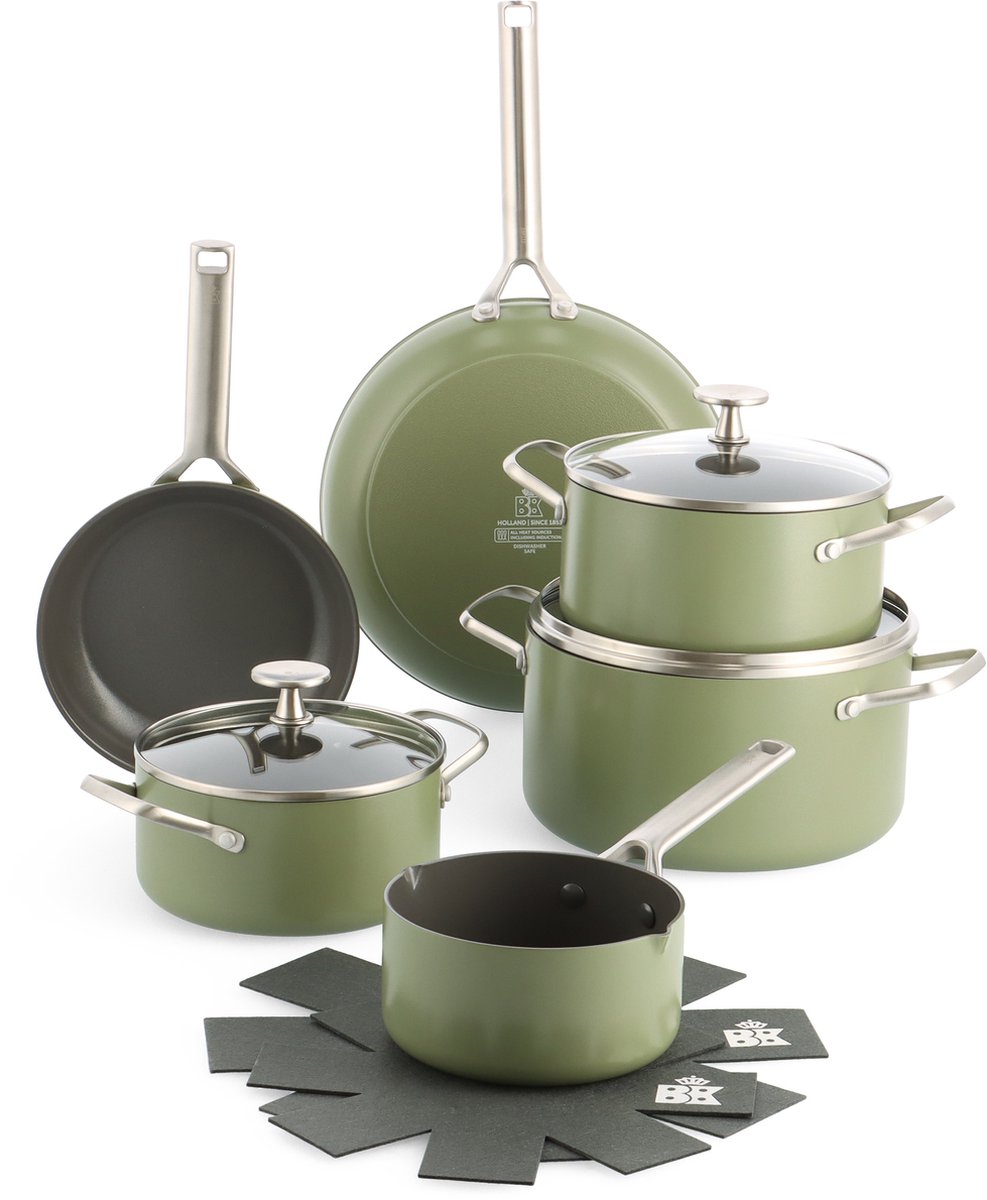 BK Sublime Pannenset 6-delig - Olijfgroen