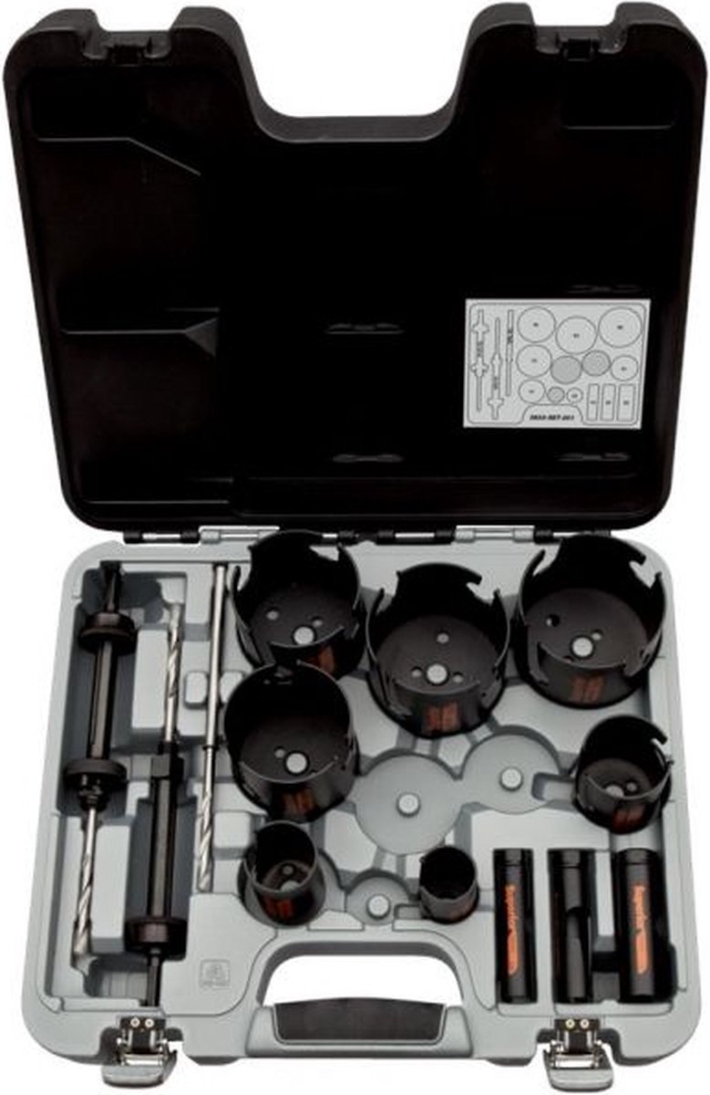 Bahco Gatzagenset | Superior™ | multiconstructie | voor hout en steen - 12-delig - 3833-SET-301