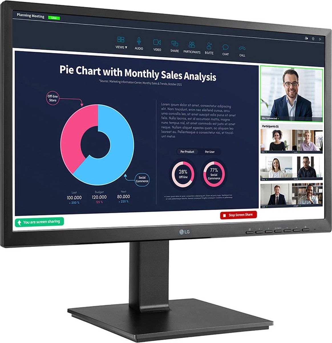 LG 24BP75CP-B Zwart