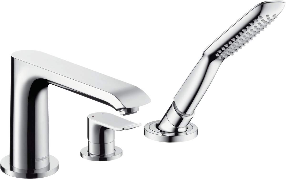Hansgrohe - Metris - 3-gats badrandmengkraan - Chroom