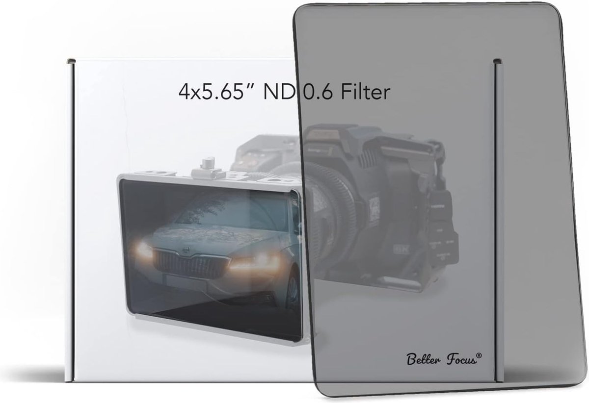 Better Focus 4x5,65 Cinema Filter voor Matte Box - ND 0.6 - Water- en Olieafstotend