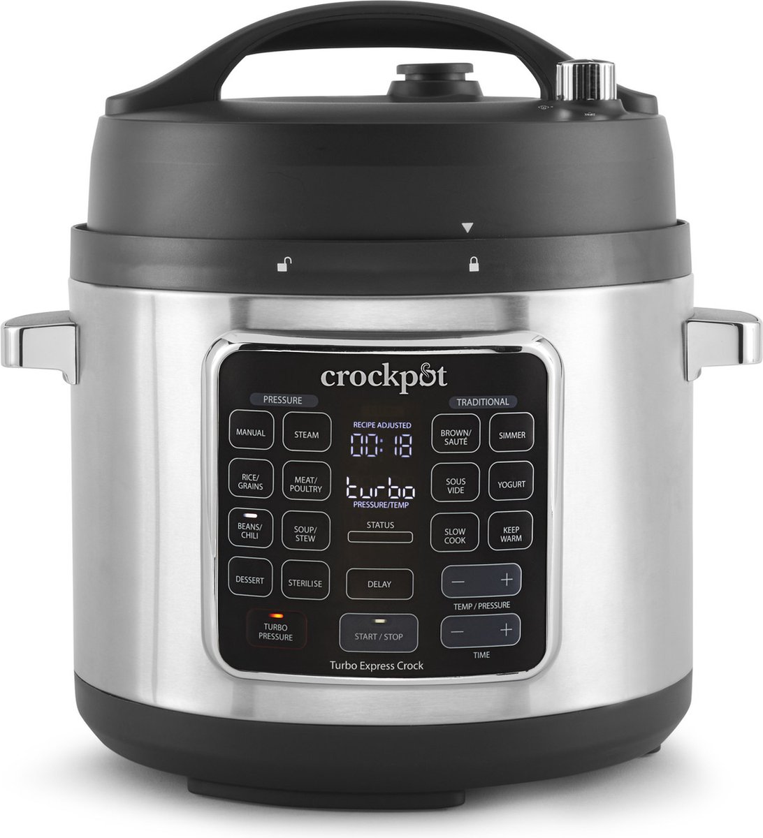 CrockPot Express-Pot Pressure, Slow&Multi Cooker Turbo 5,6L NIEUW