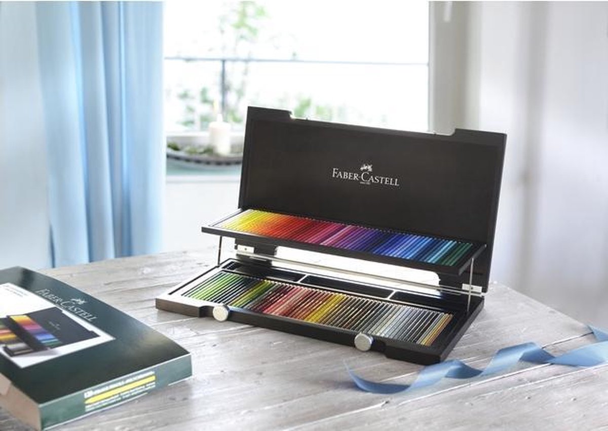 Faber-Castell kleurpotloden - Polychromos - 120 stuks in houten koffer - FC-110013