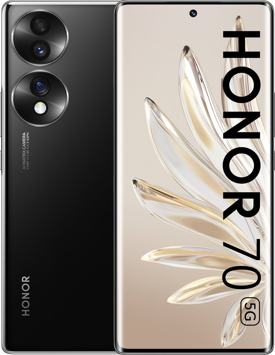 Honor 70, 256GB opslag Zwart