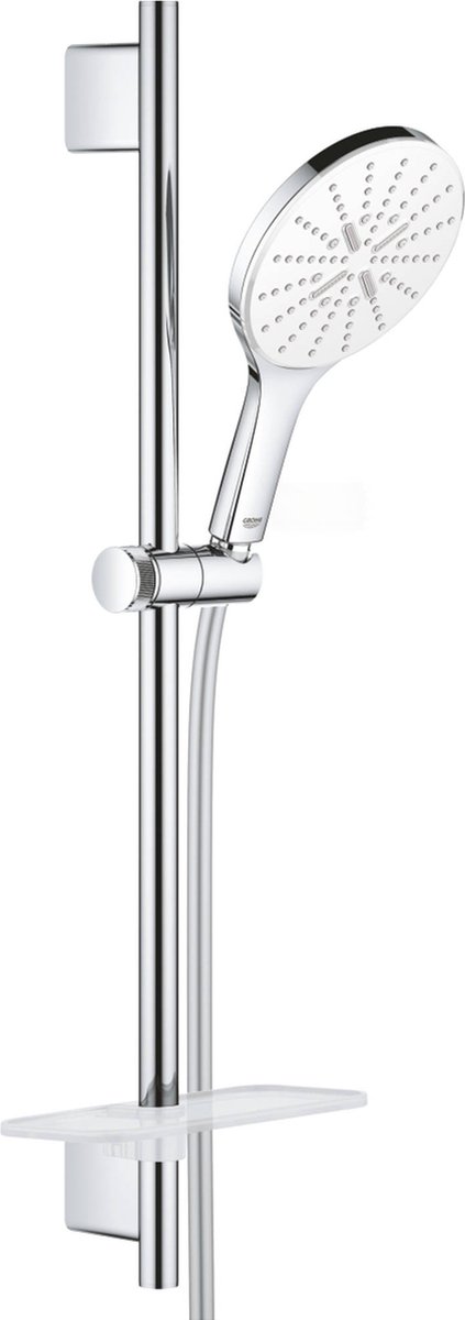 GROHE Rainshower SmartActive 150 Glijstangset - 60 cm - met zeepschaal - chroom/moon white - 26592LS0