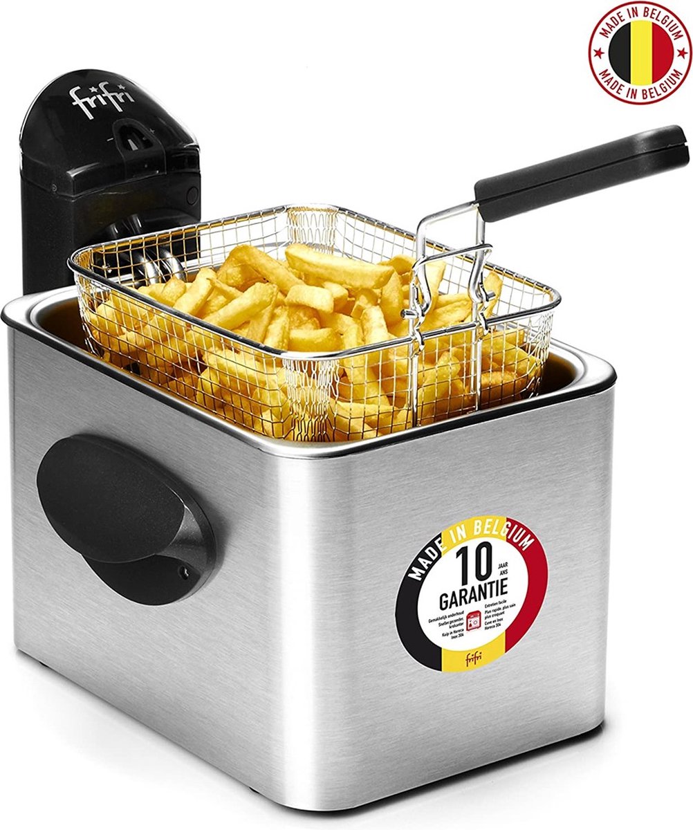 Frifri 4848DuoFil | Frituurpan | 4.5 liter | koude zone | 2800 Watt | Koolstof geur-&vetfilter | 1,5 kg friet | 10 jaar garantie