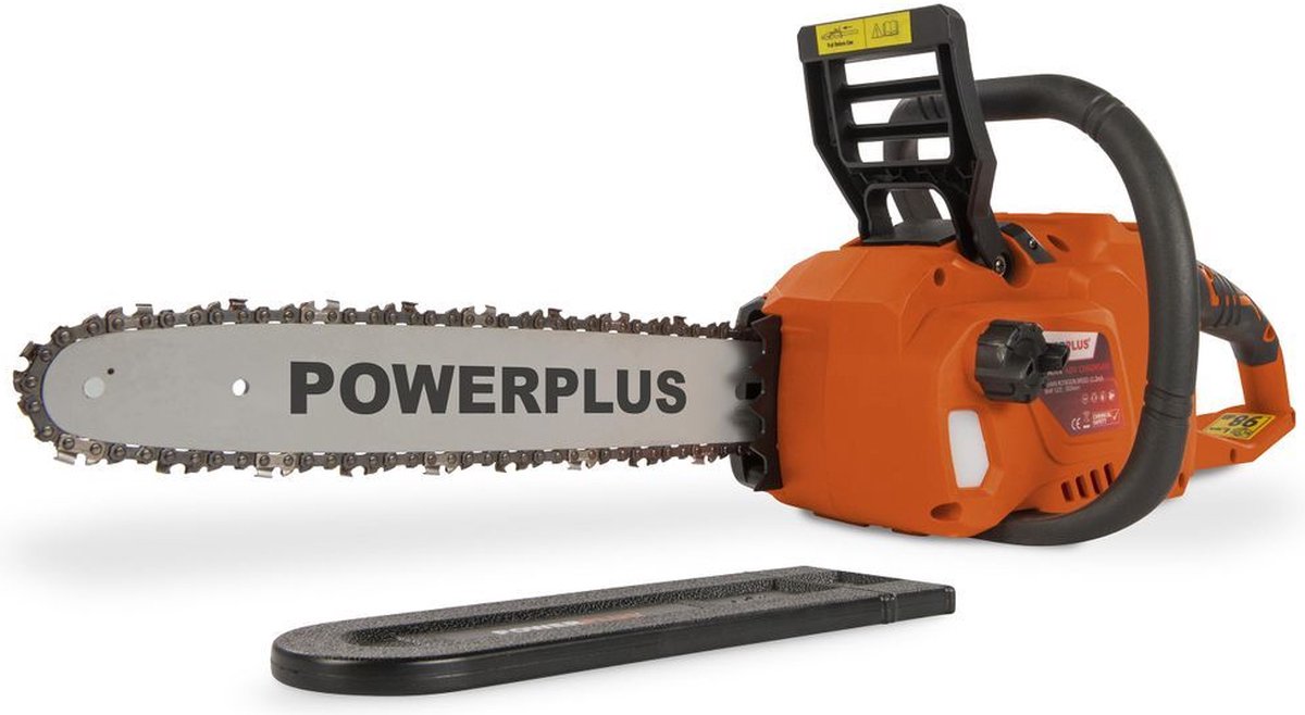 Powerplus Dual Power Accu-kettingzaag POWDPG7576 - Snoeizaag op batterij van 40 V, zonder accu en lader, zaagblad van 35 cm, automatische kettingsmering, tuingereedschap