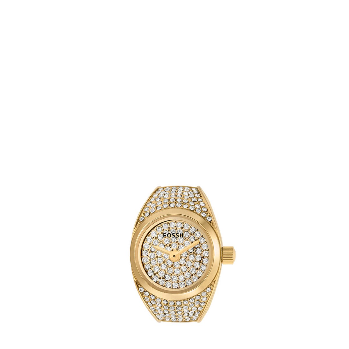 FOSSIL WATCH RING Dames Horloge - Goudkleurig